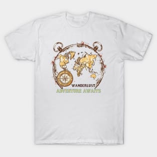 Wanderlust Adventure Awaits T-Shirt